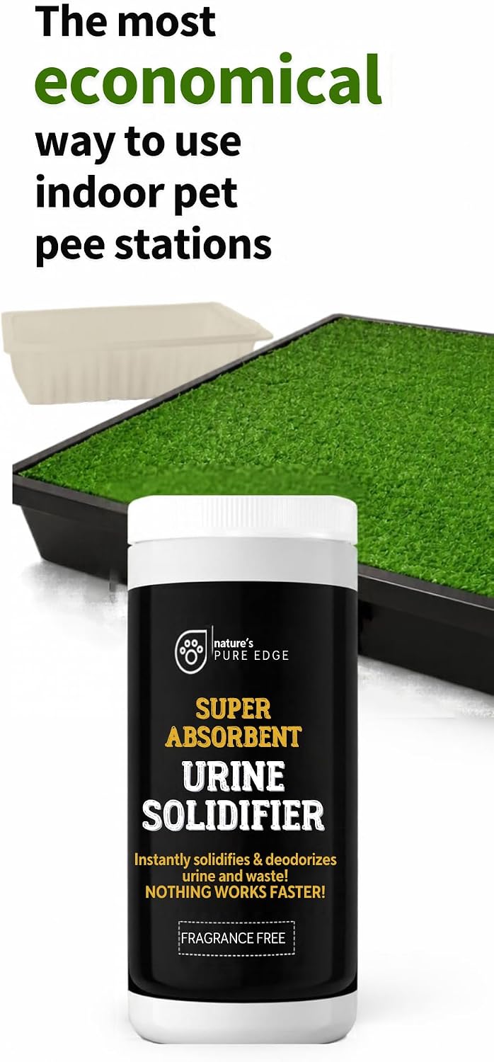Super Absorbent Urine Solidifier & Poo Gel Odor Eliminator & Deodorizer for Portable Toilet, Camping Toilet, Porta Potty, Bedside Commode, Male Urinal & Pet Loo Solidifies Liquid in minutes (2 lbs)