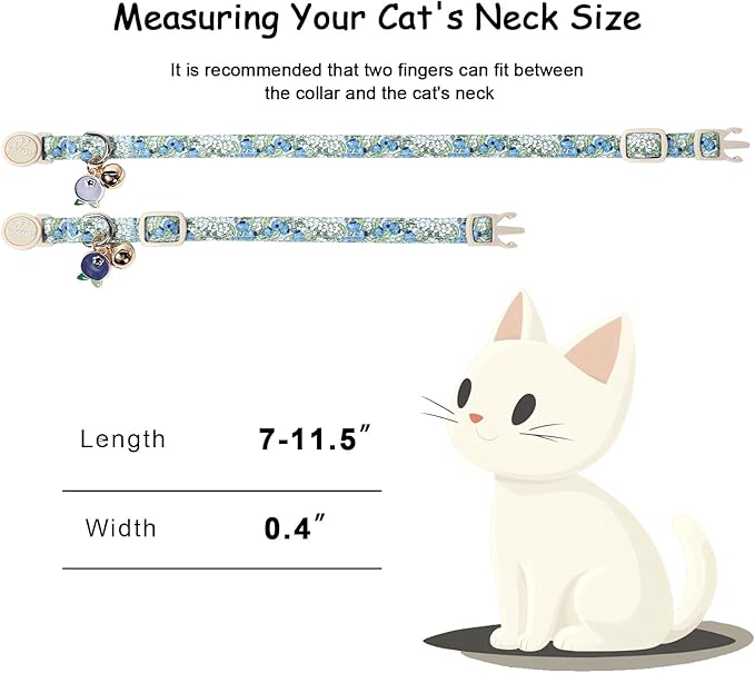 2 Pack Spring Summer Cat Collars - Image 4
