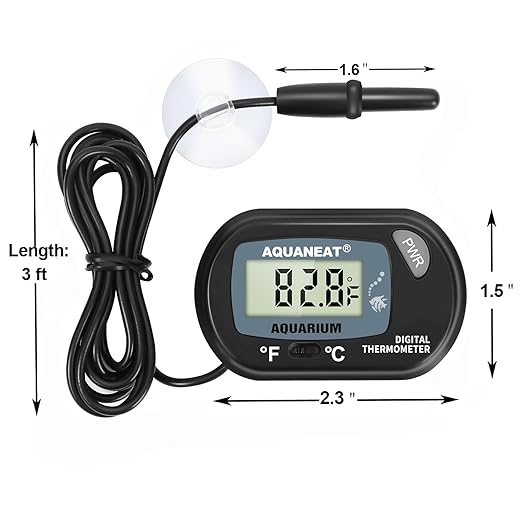 AQUANEAT 2 Pack Aquarium Thermometer, Fish Tank Thermometer, Digital - Image 6