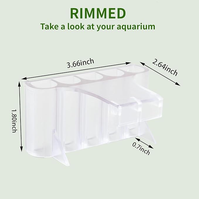 2 PCS Aquarium Plant Holder Top Hanging Fish Tank Plant Pot Aquarium Planter - Image 4