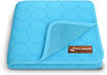 Pelsbarn Dog Cooling Mat, Ice Silk Self-Cooling Pad, Light Blue, M