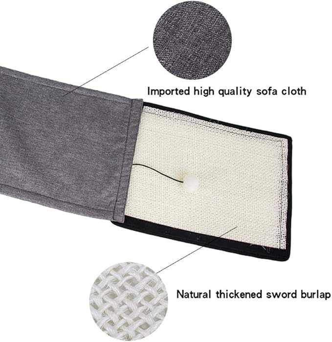 HAOZAIKEJI Cat Scratcher Mat Sofa Protector Natural Sisal Cat Scratching Mat - Image 5