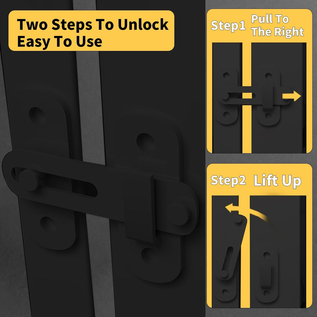 55.1" Extra Tall Pet Gate, 29.92"- 43" Black Adjustable Dog Gate