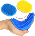 Dog Grooming Brush, Pet Shampoo Bath Brush Shedding Soothing Massage Rubber Comb by Kwispel