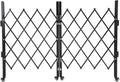 Heavy-Duty Double Folding Security Gate, 87"x150", Black