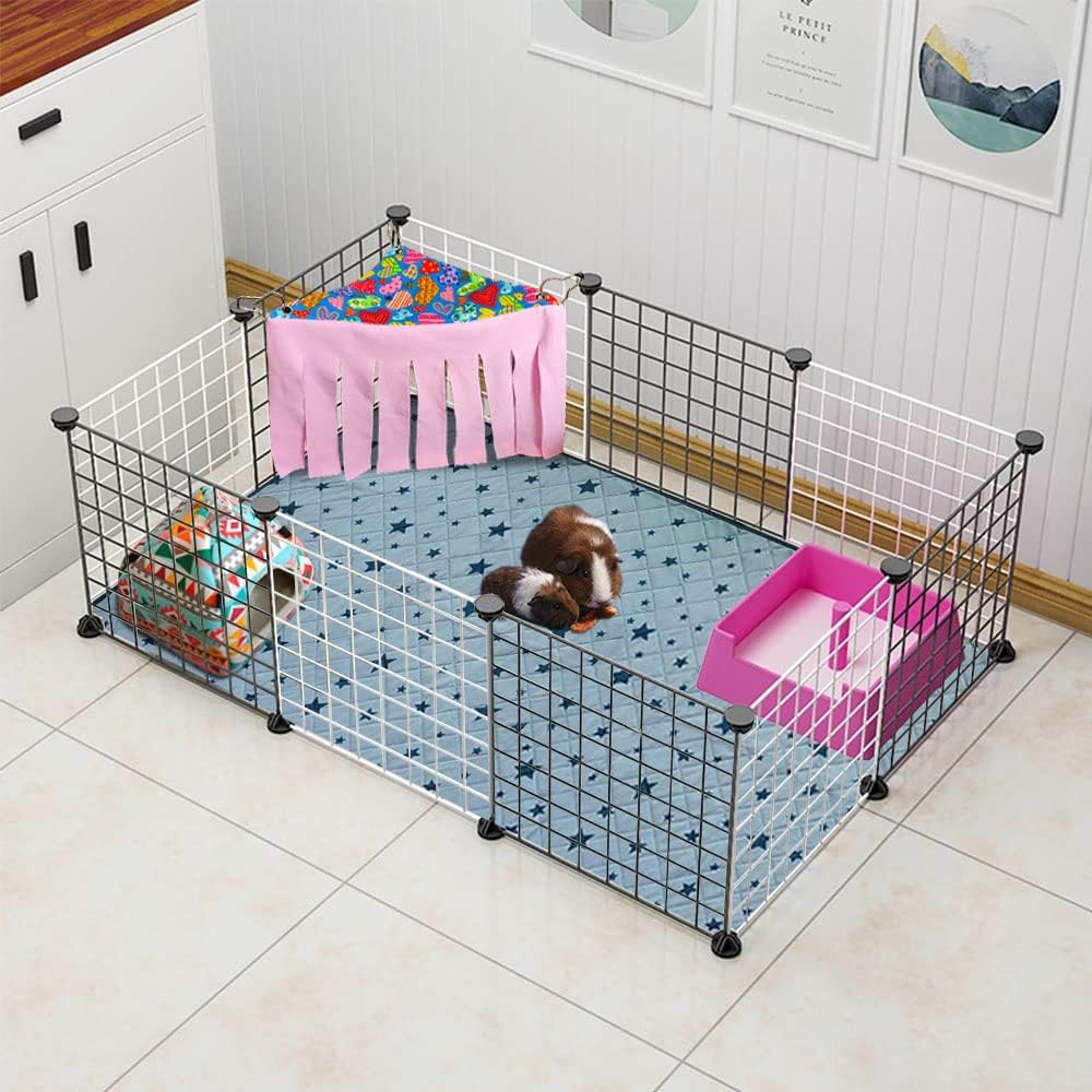 RIOUSSI Guinea Pig Hideout Hideaway Corner Fleece Toys Cage Accessories