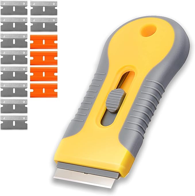 Razor Blade Scrape with 15pcs Extra Blades, Scraper Tool, Razor Blade by WEGAZ
