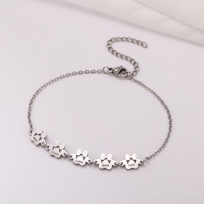 MeMeDIY Personalized Paw Print Bracelet - Image 2