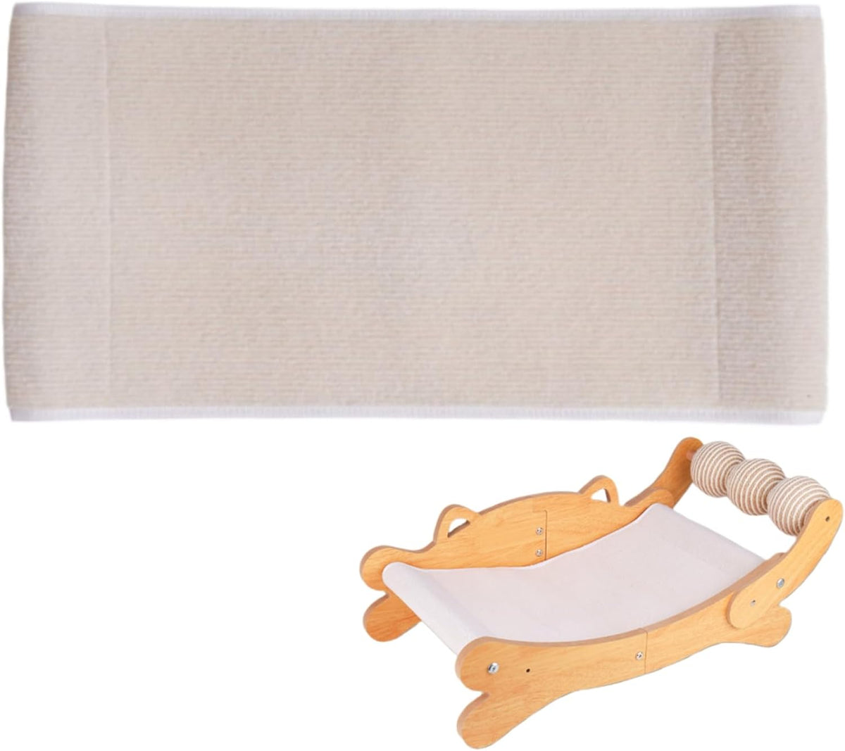 Replacement Cat Scratch Pad, Replacement Liner Mat Compatible with ERGTFVN Cat Scratcher Bed， Natural Felt Cat Scratcher Pad，Wear Resistant Cat Scratching Mat Refill for Indoor Kittens & Cats