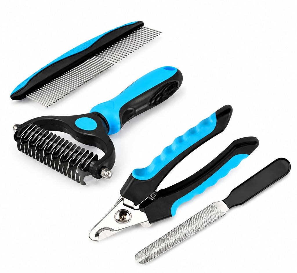 Dematting comb for dogs, Shedding, undercoat Rake, Dog Brush, Cat brush, for shedding, Deshedding brush for dogs, Cat brushes, for Shaggy or Low hair Dogs & cats Double sided