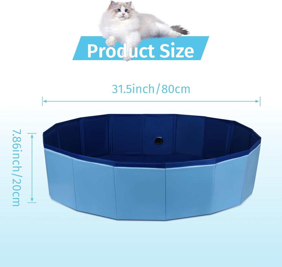 Cat Birthing Box, Whelping Box for Cats, Cat Birthing Nesting Boxs, Whelping Pool,Pet Birth Supplies, Foldable Cates Bath Pool, Convenient Storage, Easy to Clean, Can be Used Indoors or Outdoors