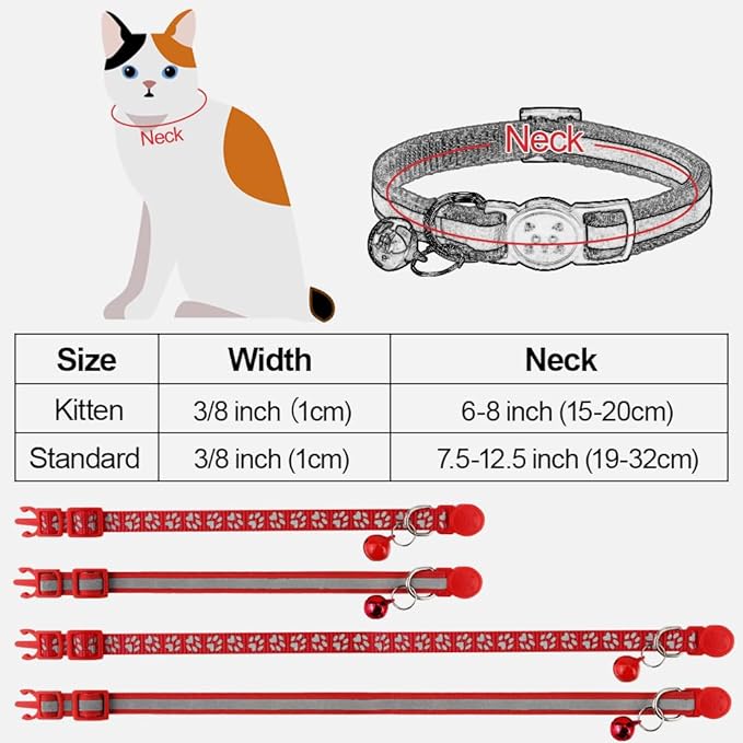 Taglory Reflective Cat Collar Breakaway - Image 6