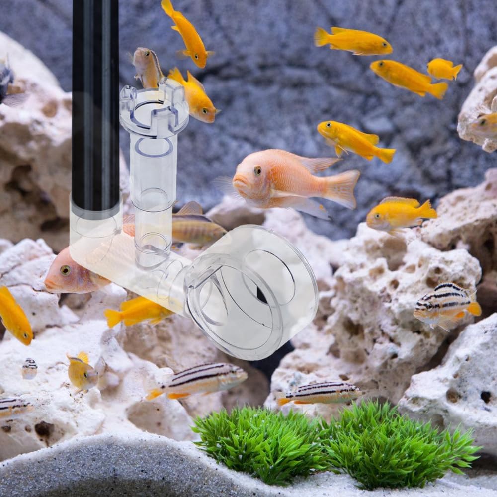 Aquarium Surface Skimmer Kit, Integrated Filter Pipes Skimmer with 360° Adjustable Angle for Aquarium Fish Tank