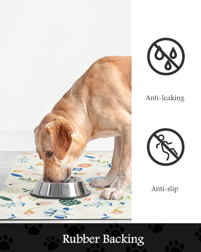 Pet Feeding Mat-Absorbent Dog Mat - Image 5