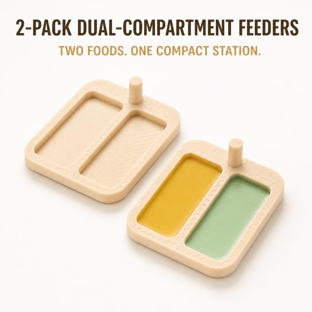 Miniature Liquid Feeder Tray for Ants, Small Reptile and Spider Feeding Dish, 20 Pack
