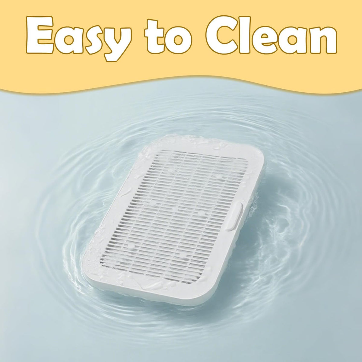 Cat Litter Mat Litter Box Mat with a Flip-top Lid,Extra Large Double-Layer Trapping Mats for Kitty,XL Cat Trapping Pad with Non-Slip Base,Durable,Waterproof,Washable,Easy to Clean (Grey)