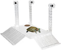 RUIAN Transparent Turtle Basking Platform Hanging Turtle Ramp, Resting Terrace for Turtles Tank Aquarium (30 * 18cm)