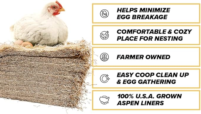 Eaton Pet and Pasture, Premium Laying Hen Nesting Pads, USA Grown & Sustainably - Image 4