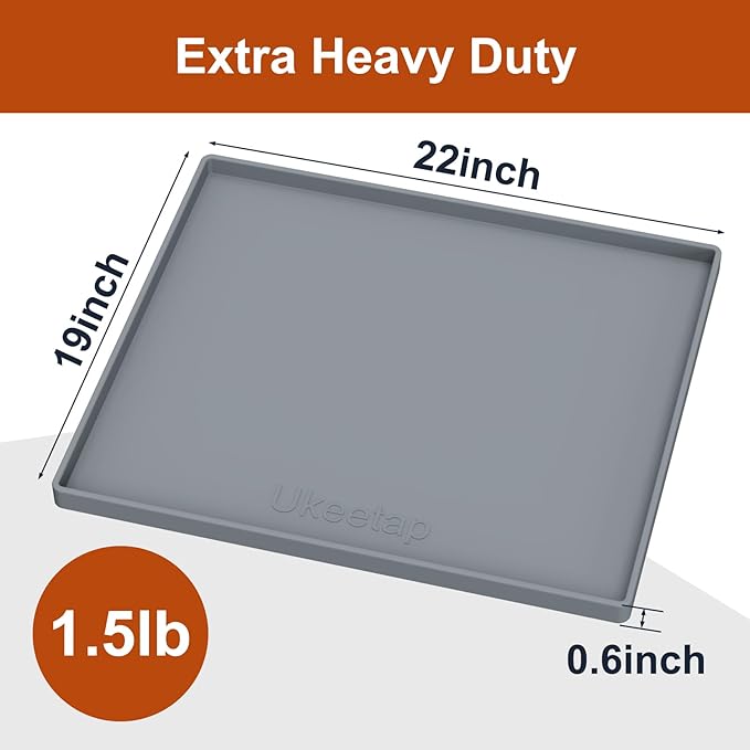22" x 19" Extra Thick Waterproof Silicone Mat - Image 2