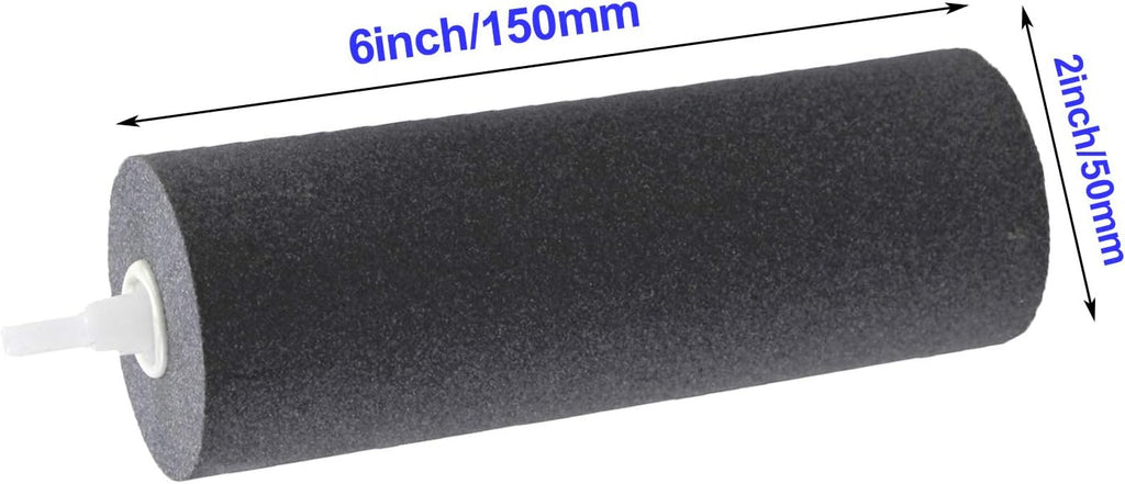 AQUANEAT Aquarium Air Stones 6x2 inch 2 Pack, Large Airstone, Aerator Bubble Diffuser, Air Pump Accessories for Aquariums, Hydroponic, Ponds and Fish Tanks