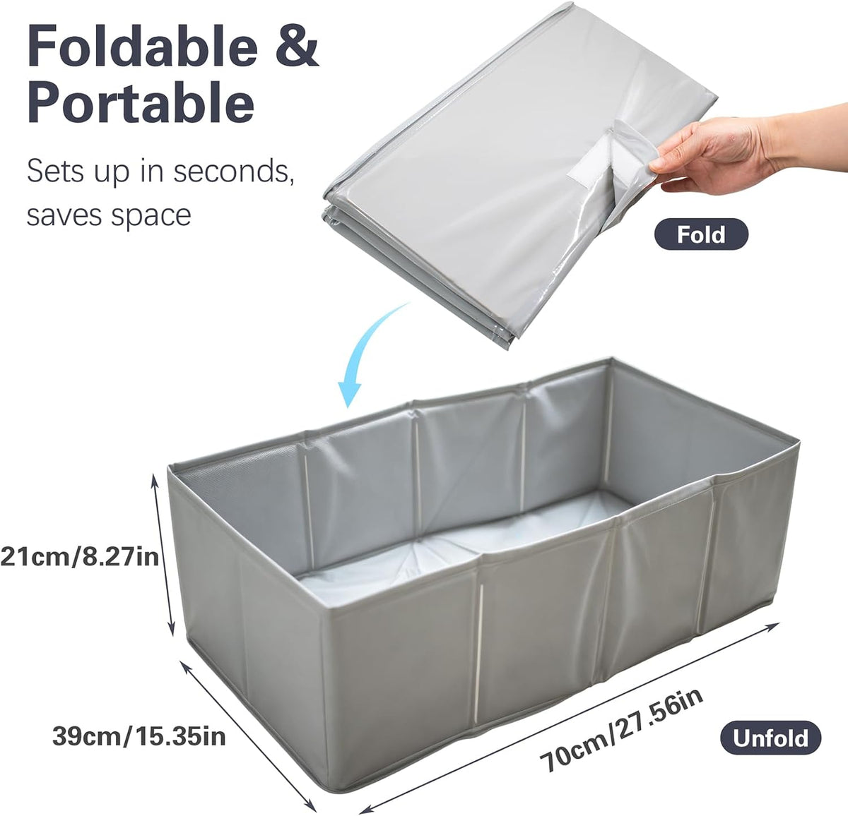 Small Animal Playpen, Thicken PVC Foldable & Waterproof Small Dog Pool