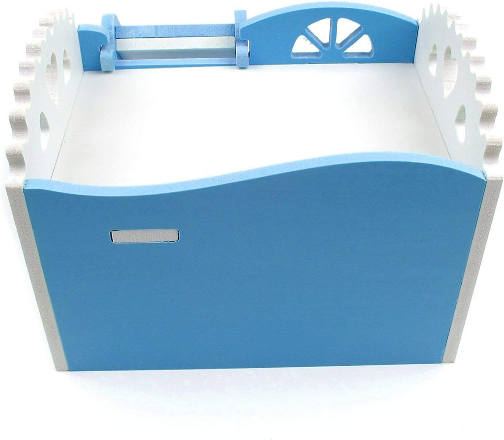 Litewoo Colorful Hamster House, Wooden Cute Hut with Ladder Platform for Hamster Gerbil Mouse Rat Reptile