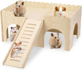 Large Guinea Pig Hideout, 14.96 X 9.45 X 7.09in Wooden Guinea Pig House