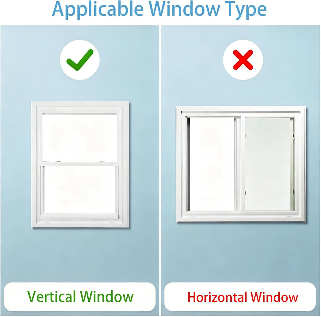 2-in-1 Cat Door for Window with Acrylic Panel, Rainproof & Ventilation Dual Modes, Adjustable Width of 28"-32" for Sliding Windows, Weather Resistant Window Cat Door Insert