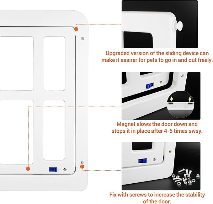 PETLESO Large Dog Door for Screen Door - Image 4
