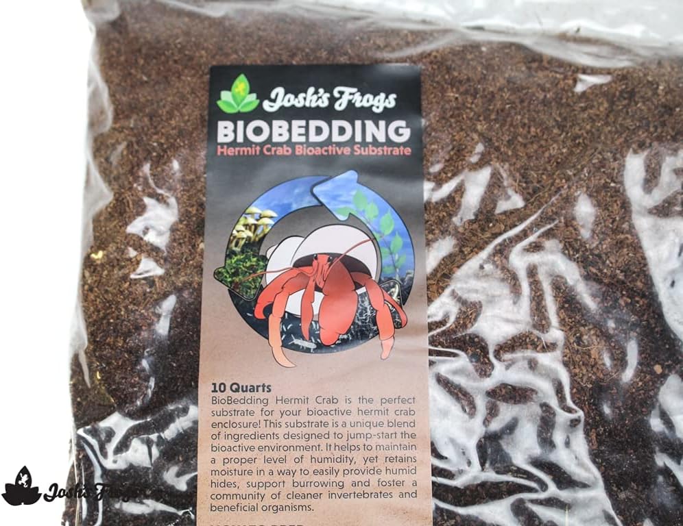 Josh's Frogs Hermit Crab BioBedding Bioactive Substrate, 10 Quart
