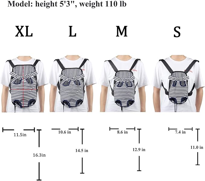 Dog Carrier Legs Out Front Pet Carrier Backpack Adjustable Puppy Cat Small Bag - Image 2