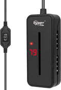 hygger Small Submersible Aquarium Heater 25W Mini Betta Fish Tank Heater with LED Display Adjustable Temperature for 2-5 Gallon Freshwater Saltwater Coral Reef Tanks