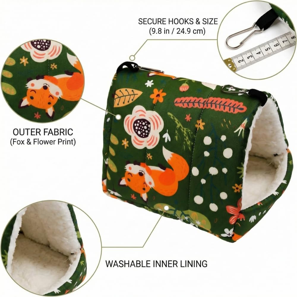 Guinea Pig Hideout 4 Pack Cozy Cave Small Animal Bed 9.8 Inch