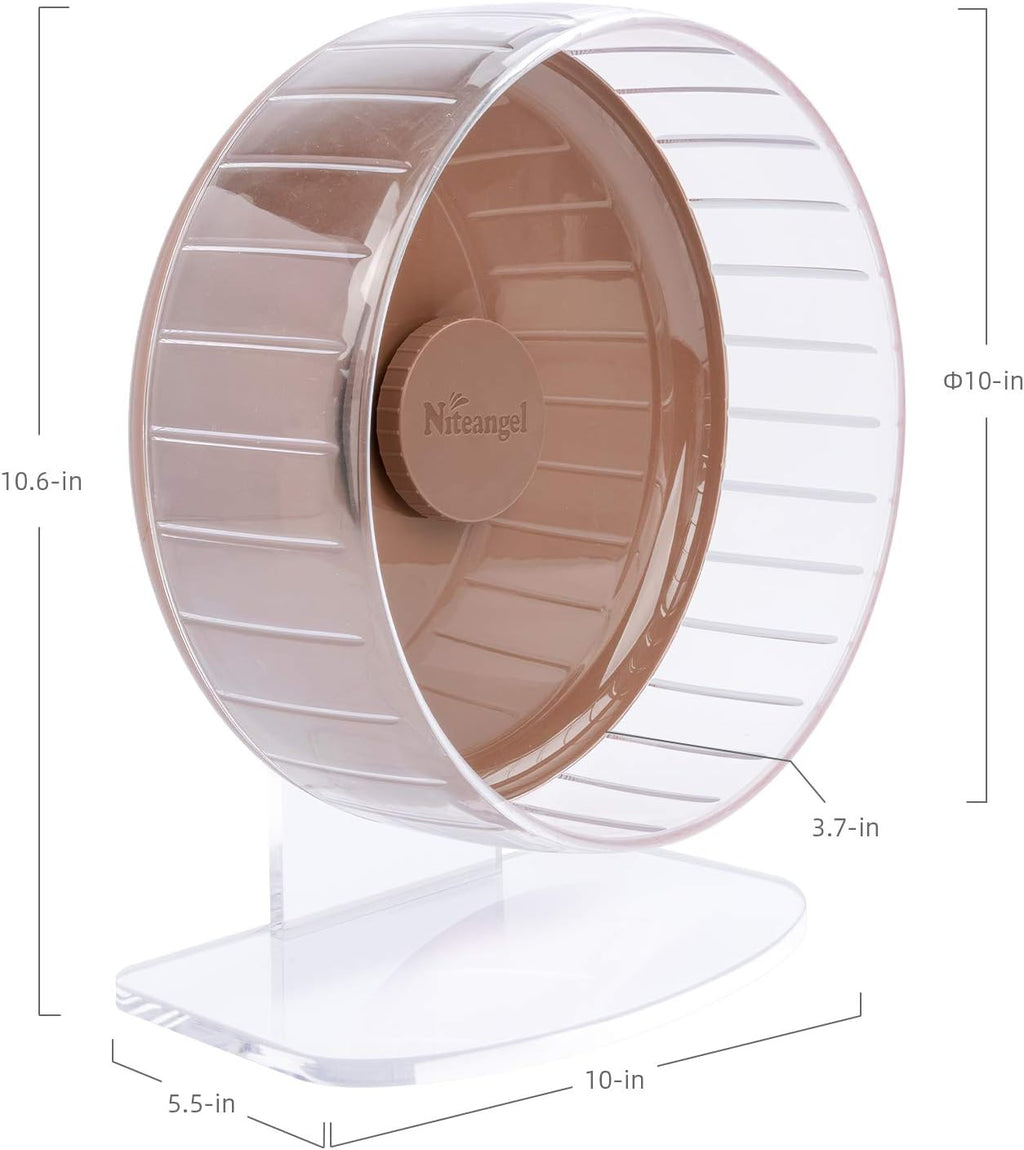 Niteangel Super-Silent Hamster Exercise Wheels: Quiet 10 inch Running Wheel