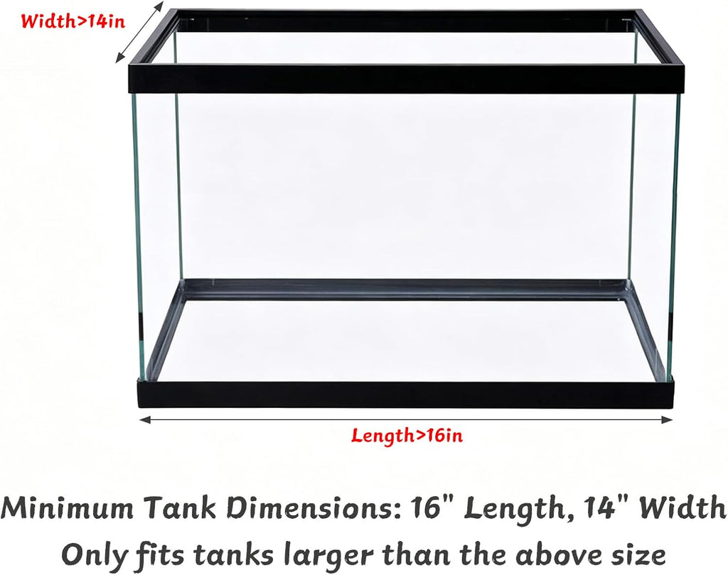 Adjustable Height Turtle Basking Platform Large Turtle Ramp Dock Tortoise Climbing Habitat Dock 50 65 75 90 125 Gallon Aquarium Tank Accessories Decor Supplies (13.4" W)