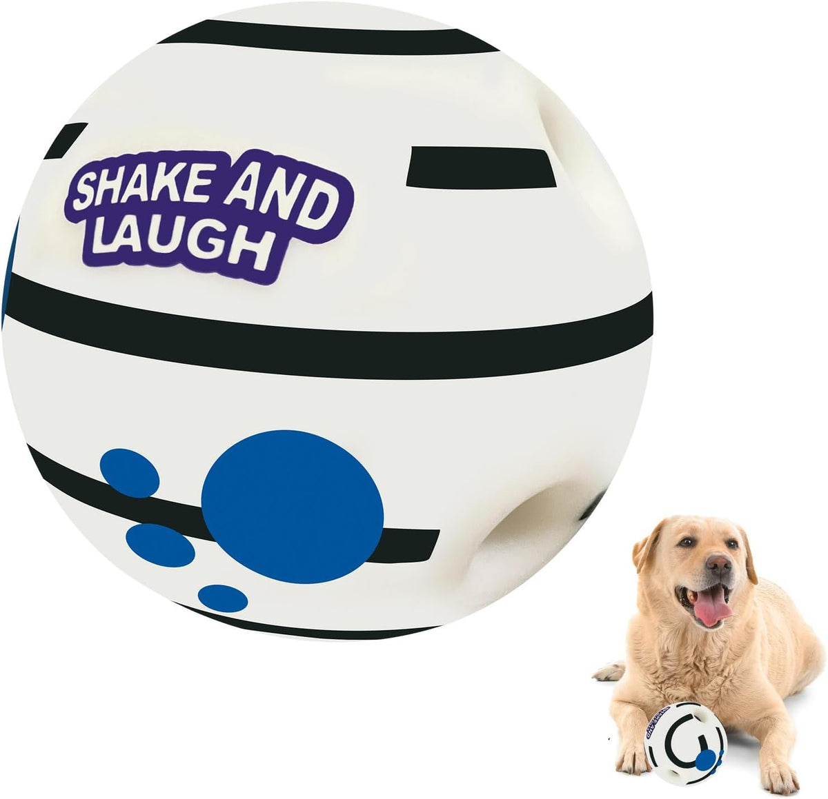 Spiky Interactive Dog Toys Ball, M, 3.46 in (8.8 cm)