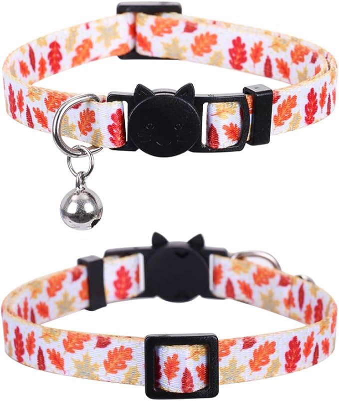 3 Pack/Set Thanksgiving Day Cat Collar Breakaway Bell Fall Autumn - Image 3