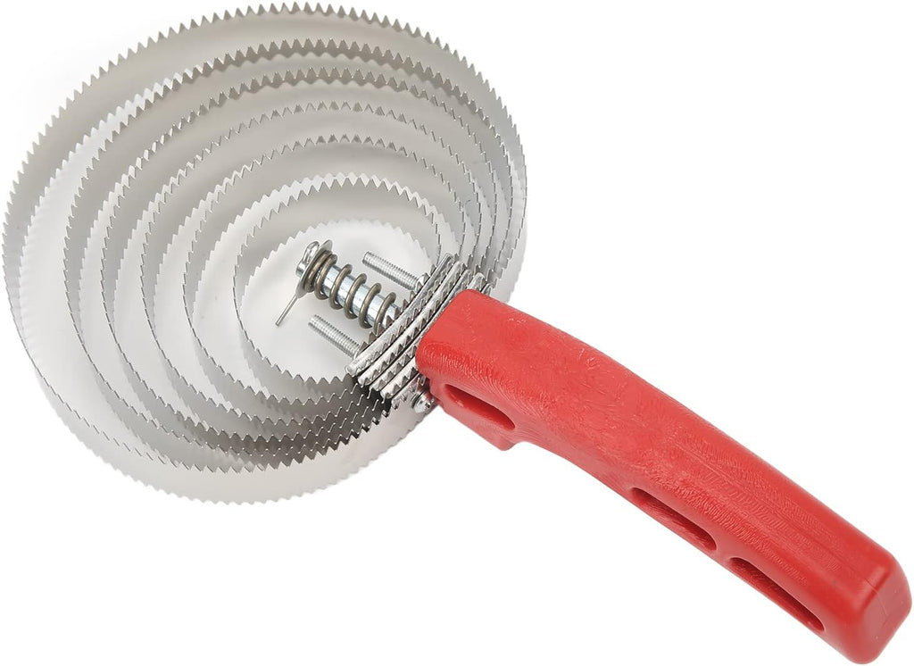 Curry Comb 6 Turns Stainless Steel Itch Relief Horse Brushes for Anim