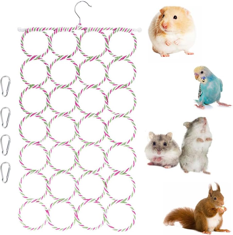 Rat Hammock for Cage Bird Bridge Perch Hamster Climbing Toy Rats Ladder