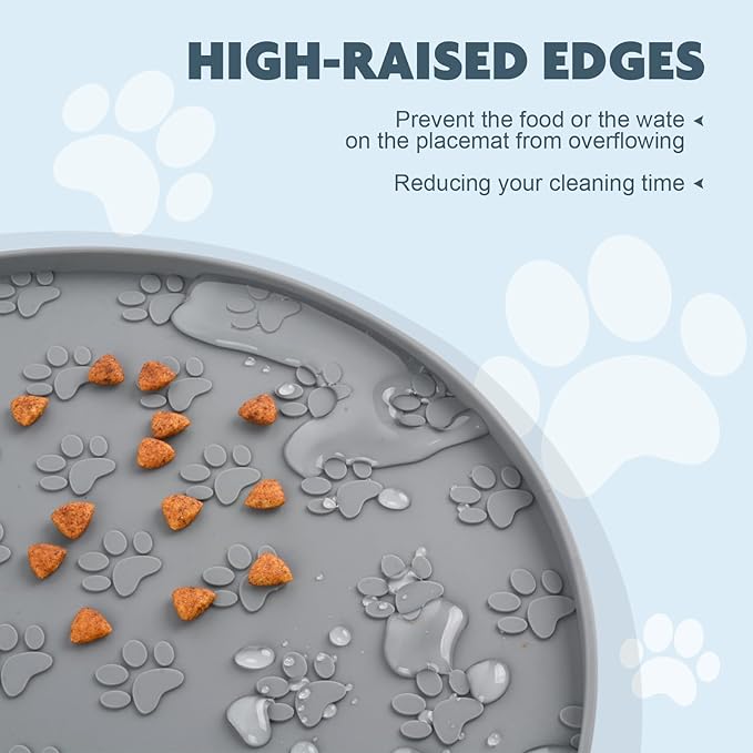 SUNLAND Silicone Dog Food Mat, Pet Feeding Mat - Image 3