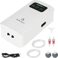 fishkeeper Battery Powered Aquarium Air Pump, USB Rechargeable Aerator Fish Tank Air Pump for 10-210 Gallons Portable Oxygen Pump for Outdoor Fishing, Power Outages and Emergency (6W 110GPH)
