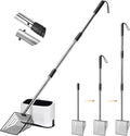 Metal Cat Litter Scoop with Holder, Solid & Durable, Deep Shovel by PETOCAT