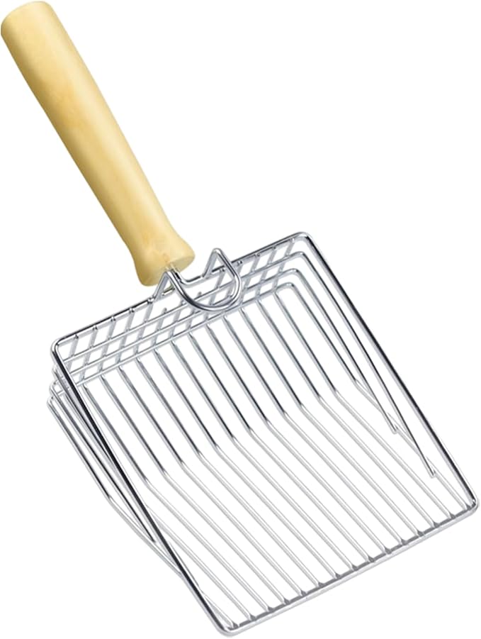 Cat Litter Scoop, Metal Mesh Kitty Litter Scoop, Deep Shovel, Long Handle - Image 9