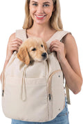 Eccliy Dog Sling Carrier for Small Pets up to 15lbs, Cream