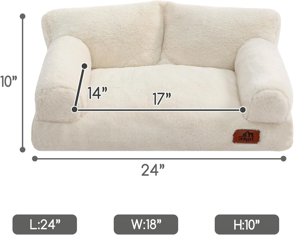 Hollypet Small Dog Large Cat Bed Puppy Couch Beds for Pets up to 25 lbs