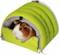 Small Animal Cave, Hanging Guinea Pig Hideout with Hook & Loop Fastener & 2Pcs Hooks, Detachable Small Animals Bed for Guinea Pigs, Chinchillas, Bunnies, Hamsters
