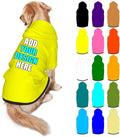 Customized Dog Hoodie with Name Logo Personalized Text Soft & Warm by Mynvzrk