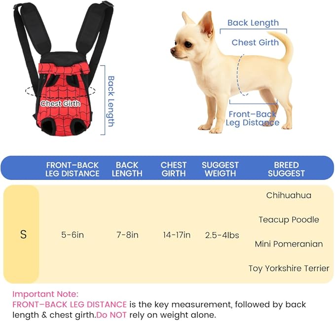 Dog Backpack Carrier, Front Pocket - Image 2