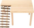 Hamster Climb, Wooden 2 Layer Ladder Climbing Playground, Hamster Cage Accessories, Chew Toy for Hamsters, Honeycreepers and Other Small Pets