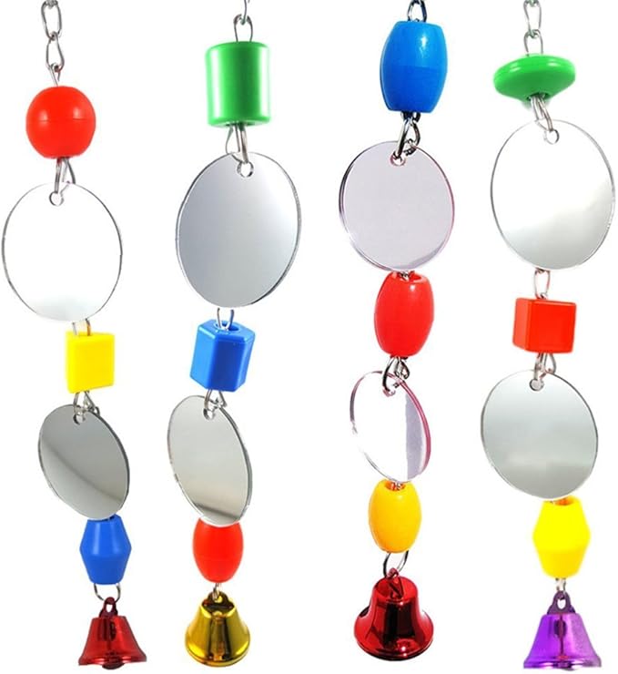 Hypeety Pet Bird Mirror with Bell Interactive Parrot Toy - Image 8